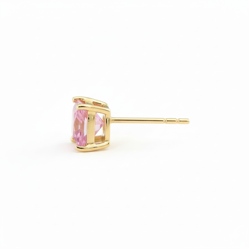 Omerta Lane – Royal Square Studs (Rose Classic)